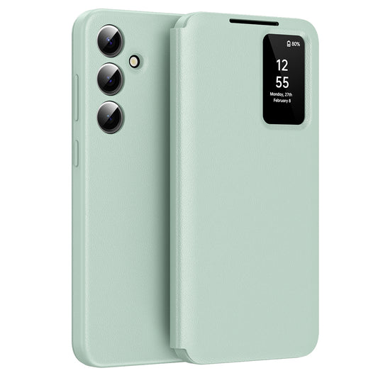 Hülle für Samsung Galaxy S24 FE S721, Techsuit, SmartView, Grün