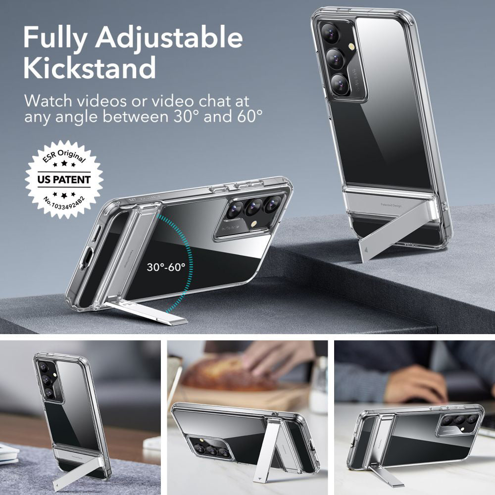 Hülle für Samsung Galaxy S24+ S926, ESR, Air Shield Boost Kickstand, Transparent