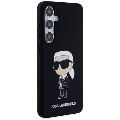 Case for Samsung Galaxy S24+ S926, Karl Lagerfeld, Silicone Ikonik NFT, Black