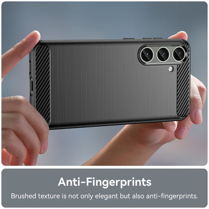 Hülle für Samsung Galaxy S24+ S926, Techsuit, Carbon, Schwarz