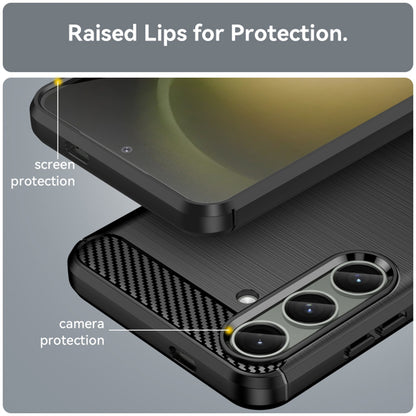 Hülle für Samsung Galaxy S24+ S926, Techsuit, Carbon, Schwarz