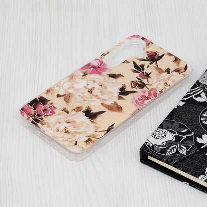 Hülle für Samsung Galaxy S24+ S926, Techsuit, Marble, Beige
