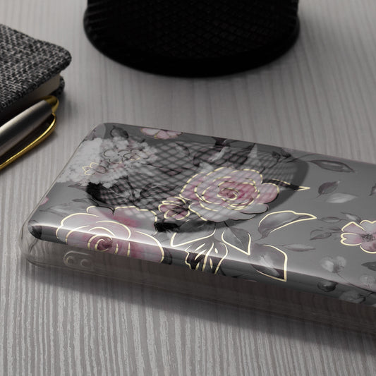 Hülle für Samsung Galaxy S24+ S926, Techsuit, Marble, Grau