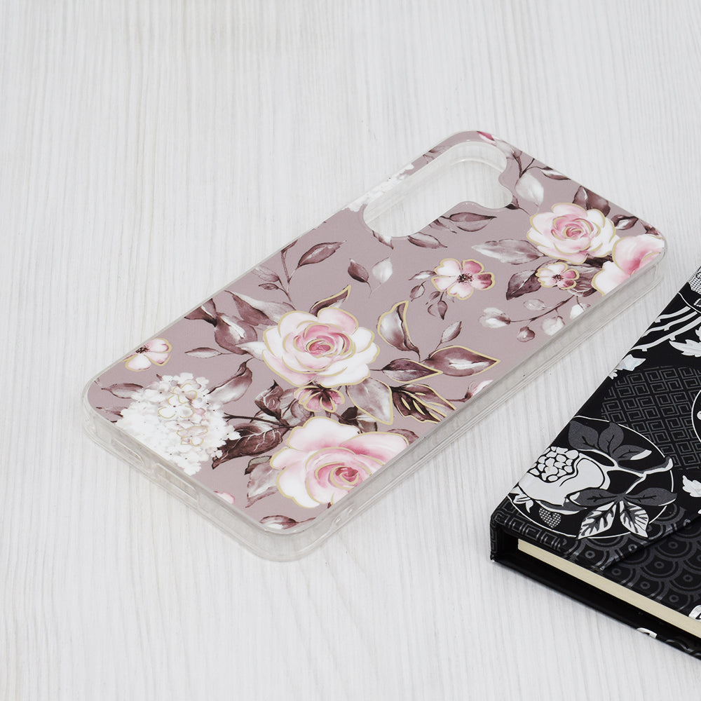 Hülle für Samsung Galaxy S24+ S926, Techsuit, Marble, Grau