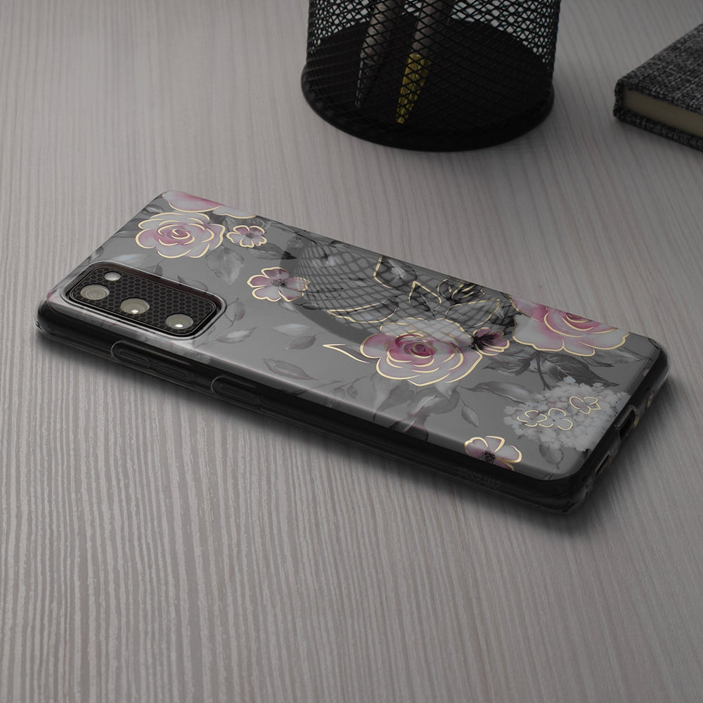 Hülle für Samsung Galaxy S24+ S926, Techsuit, Marble, Grau