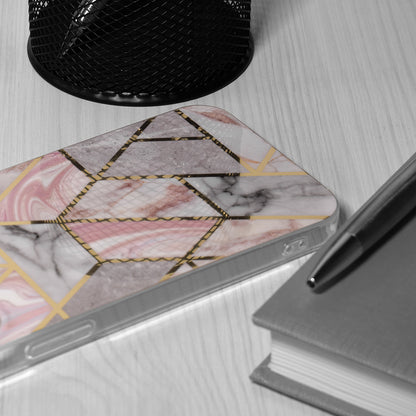 Hülle für Samsung Galaxy S24+ S926, Techsuit, Marble, Rosa