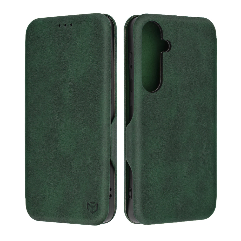 Hülle für Samsung Galaxy S24+ S926, Techsuit, Safe Wallet Plus, Grün