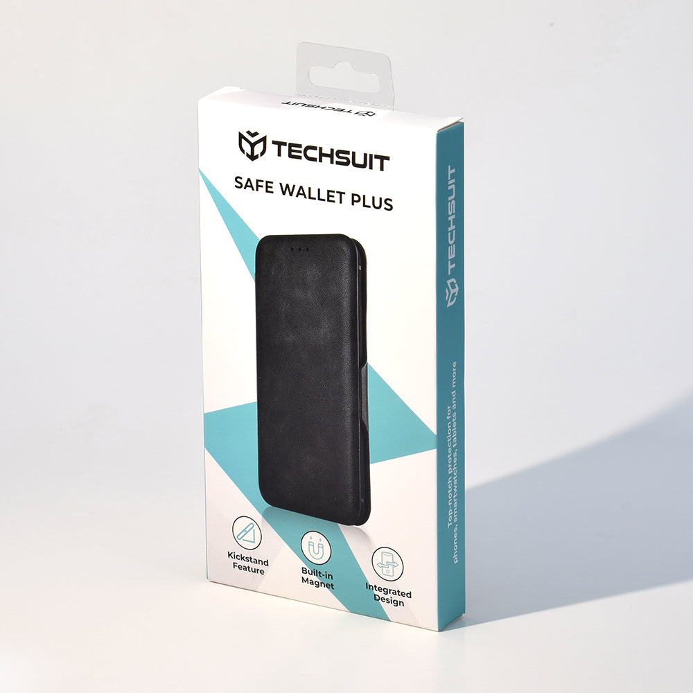 Hülle für Samsung Galaxy S24+ S926, Techsuit, Safe Wallet Plus, Grün