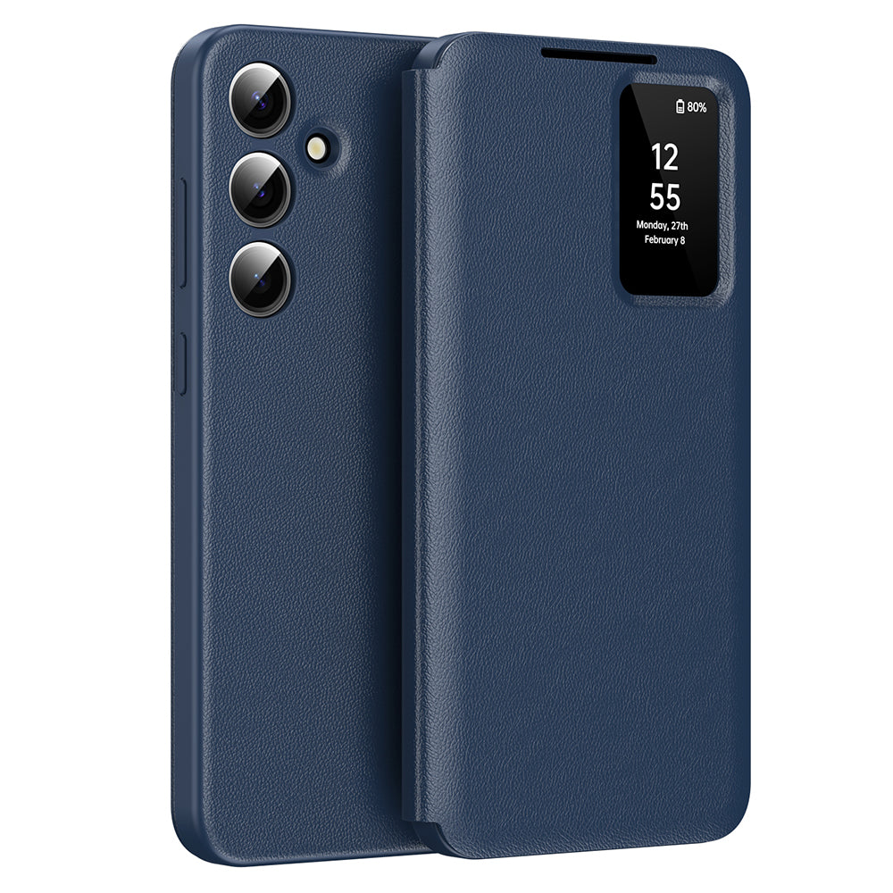 Hülle für Samsung Galaxy S24+ S926, Techsuit, SmartView, Blau