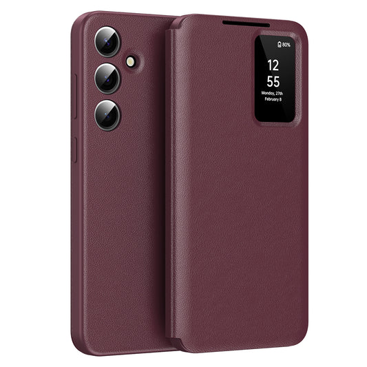 Hülle für Samsung Galaxy S24+ S926, Techsuit, SmartView, Rot