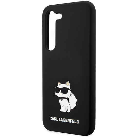 Hülle für Samsung Galaxy S24 S921, Karl Lagerfeld, Silicone Choupette NFT, Schwarz