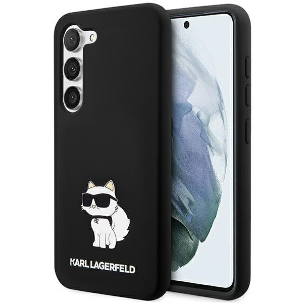 Case for Samsung Galaxy S24 S921, Karl Lagerfeld, Silicone Choupette NFT, Black