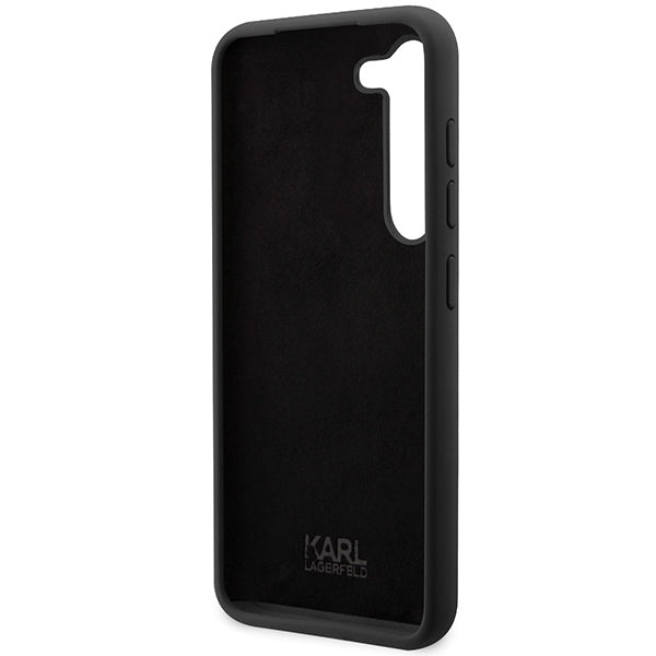 Case for Samsung Galaxy S24 S921, Karl Lagerfeld, Silicone Choupette NFT, Black