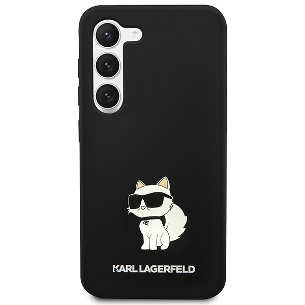 Case for Samsung Galaxy S24 S921, Karl Lagerfeld, Silicone Choupette NFT, Black