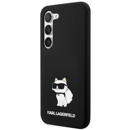 Case for Samsung Galaxy S24 S921, Karl Lagerfeld, Silicone Choupette NFT, Black