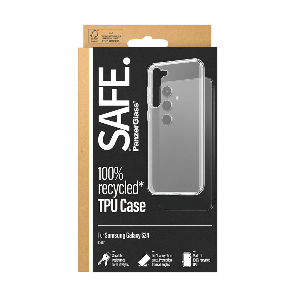 Hülle für Samsung Galaxy S24 S921, PanzerGlass, Safe., Transparent
