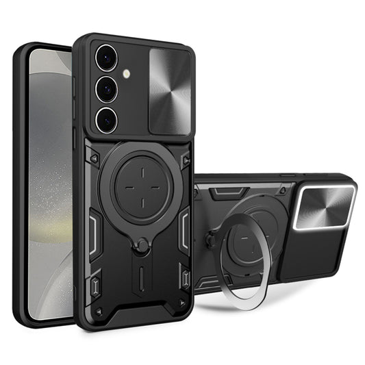 Case for Samsung Galaxy S24 S921, Techsuit, CamGuard Pro, Black