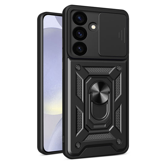 Case for Samsung Galaxy S24 S921, Techsuit, CamShield, Black