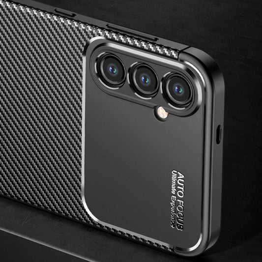 Case for Samsung Galaxy S24 S921, Techsuit, CarbonFiber, Black