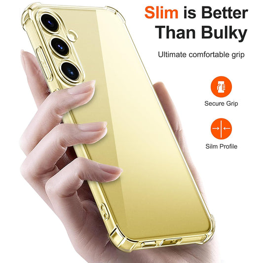 Case for Samsung Galaxy S24 S921, Techsuit, Shockproof Clear, Transparent