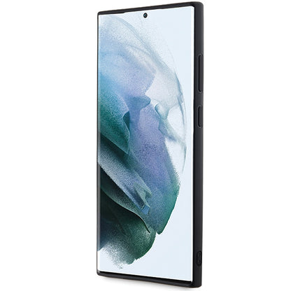 Hülle für Samsung Galaxy S24 Ultra S928, Karl Lagerfeld, 3D Rubber Glitter Logo, Schwarz