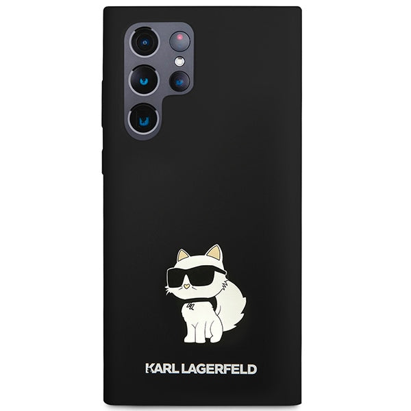 Case for Samsung Galaxy S24 Ultra S928, Karl Lagerfeld, Silicone Choupette NFT, Black