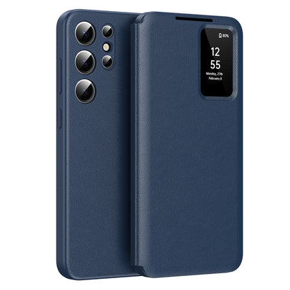 Hülle für Samsung Galaxy S24 Ultra S928, Techsuit, SmartView, Blau