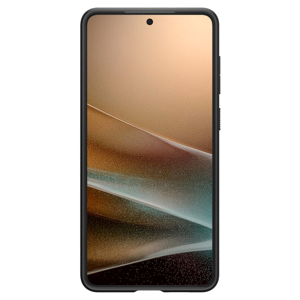 Hülle für Samsung Galaxy S25 Edge S937, Spigen, Liquid Air, Mattschwarz ACS09420