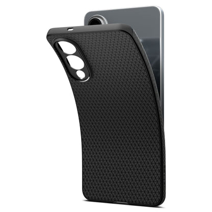 Hülle für Samsung Galaxy S25 Edge S937, Spigen, Liquid Air, Mattschwarz ACS09420