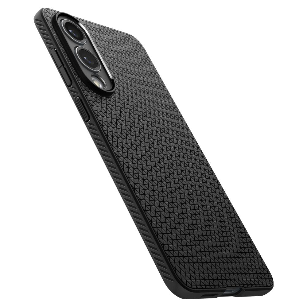 Hülle für Samsung Galaxy S25 Edge S937, Spigen, Liquid Air, Mattschwarz ACS09420