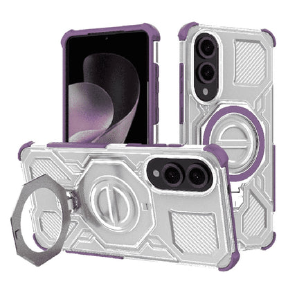 Hülle für Samsung Galaxy S25 Edge S937, Techsuit, Carbon Shield Pro, Lila