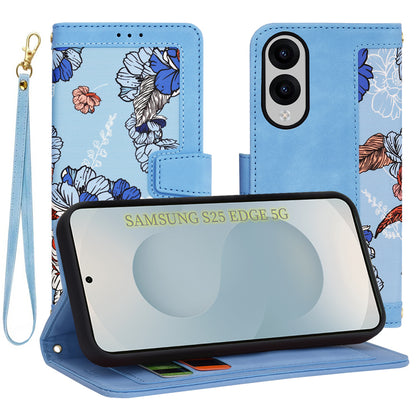 Hülle für Samsung Galaxy S25 Edge S937, Techsuit, FlipCraft, Blau