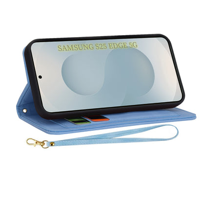 Hülle für Samsung Galaxy S25 Edge S937, Techsuit, FlipCraft, Blau