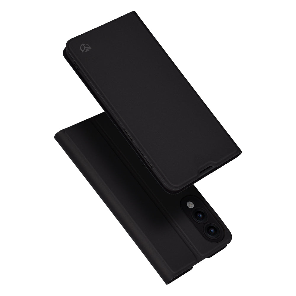 Hülle für Samsung Galaxy S25 Edge S937, Techsuit, Magskin Book, Schwarz
