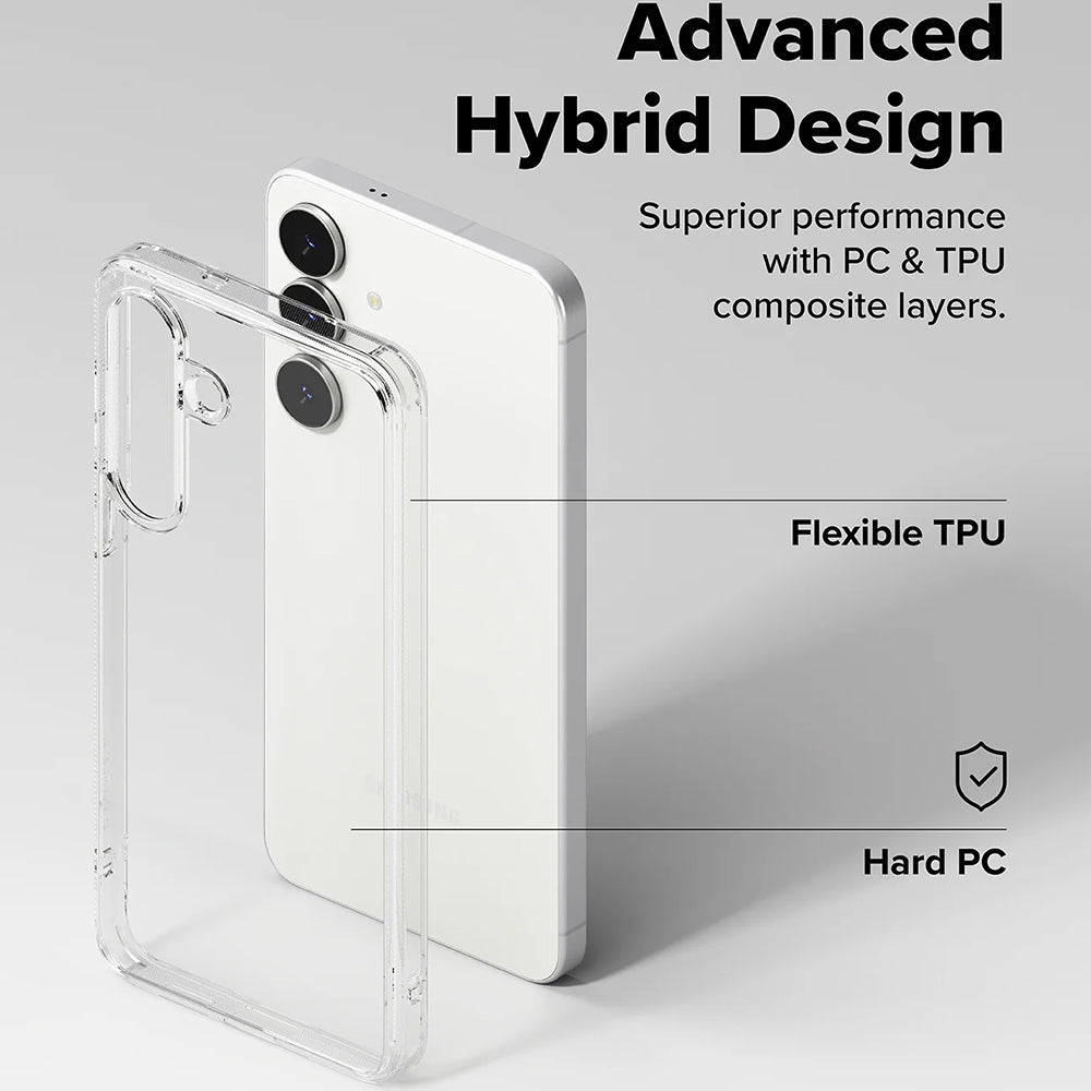 Case for Samsung Galaxy S25 FE, Ringke, Fusion, Matte Transparent