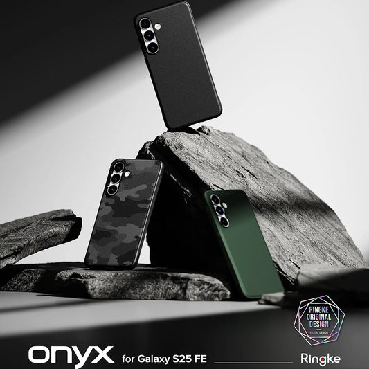 Hülle für Samsung Galaxy S25 FE, Ringke, Onyx, Schwarz