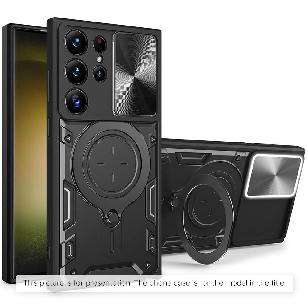 Hülle für Samsung Galaxy S25 FE, Techsuit, CamGuard Pro, Schwarz