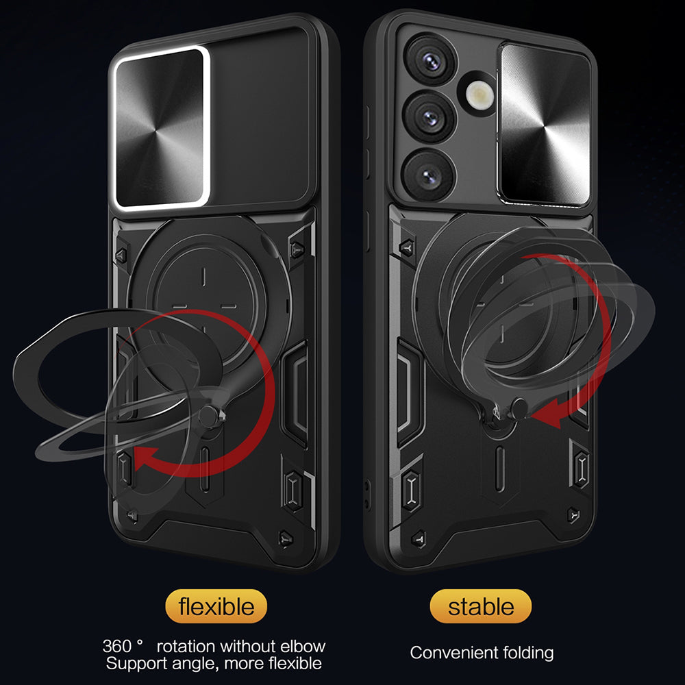 Case for Samsung Galaxy S25 FE, Techsuit, CamGuard Pro, Pink