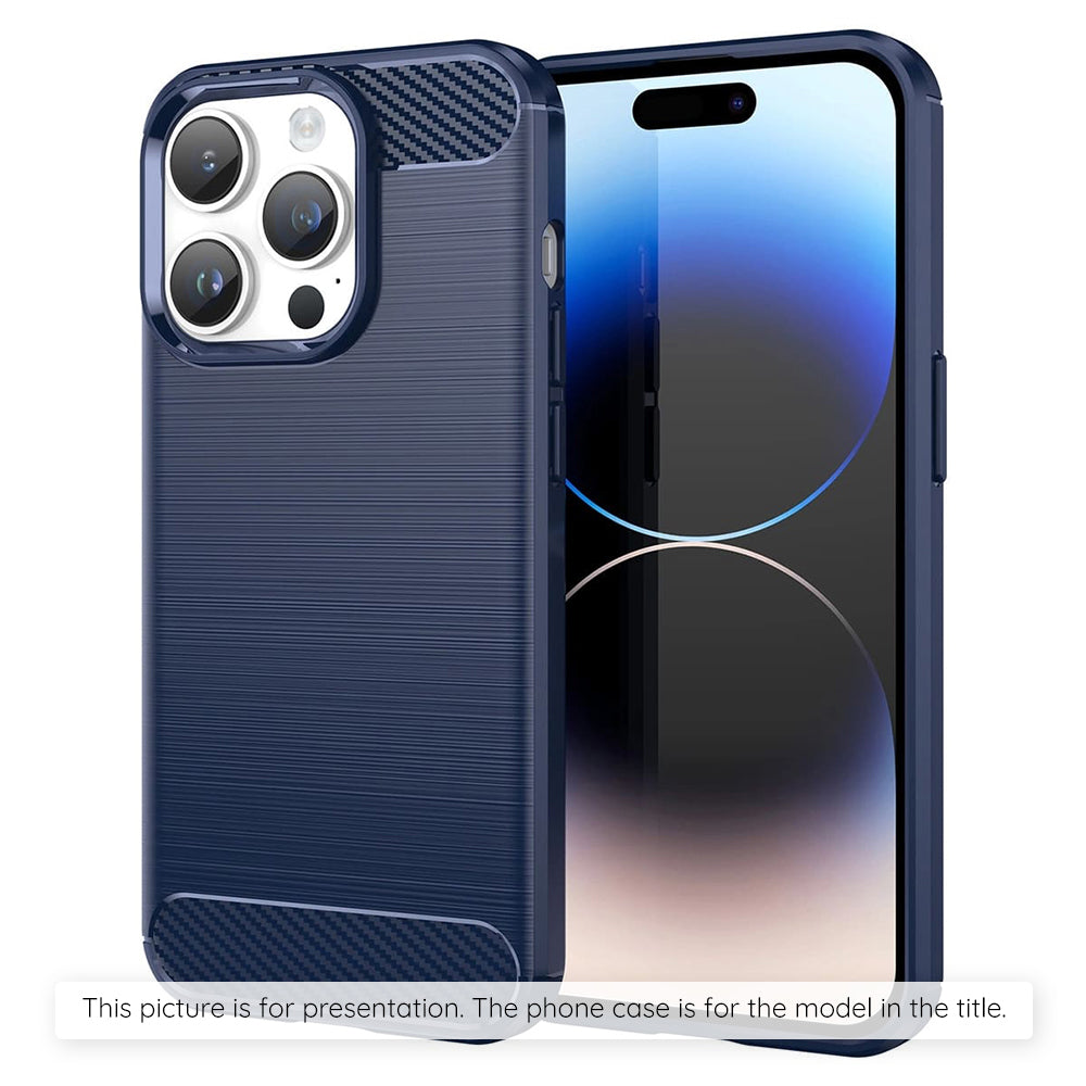 Hülle für Samsung Galaxy S25 FE, Techsuit, Carbon, Blau