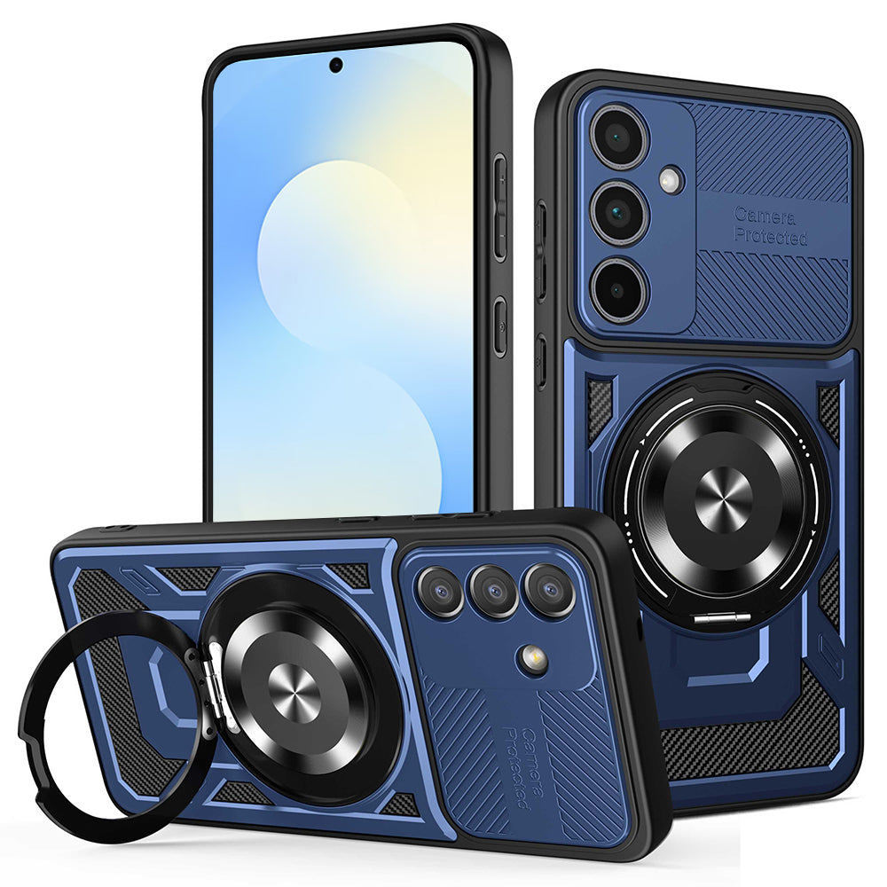 Hülle für Samsung Galaxy S25 FE, Techsuit, RuggedCam, Blau