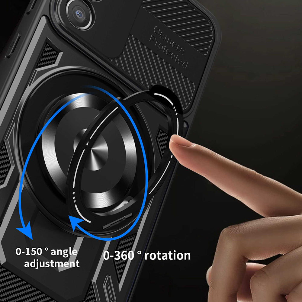 Hülle für Samsung Galaxy S25 FE, Techsuit, RuggedCam, Grau
