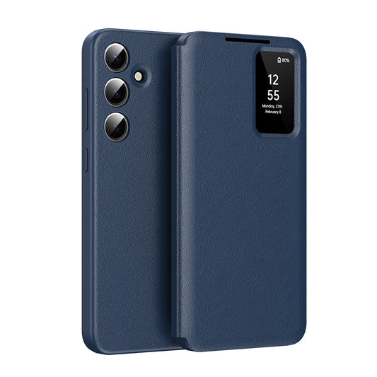 Hülle für Samsung Galaxy S25 FE, Techsuit, SmartView, Blau