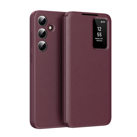 Hülle für Samsung Galaxy S25 FE, Techsuit, SmartView, Rot
