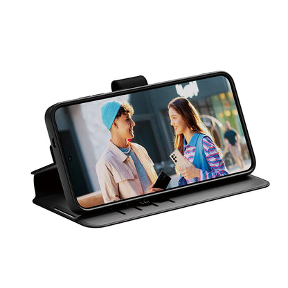 Hülle für Samsung Galaxy S25+ S936, PanzerGlass, Care Feature Kickstand Wallet, Schwarz
