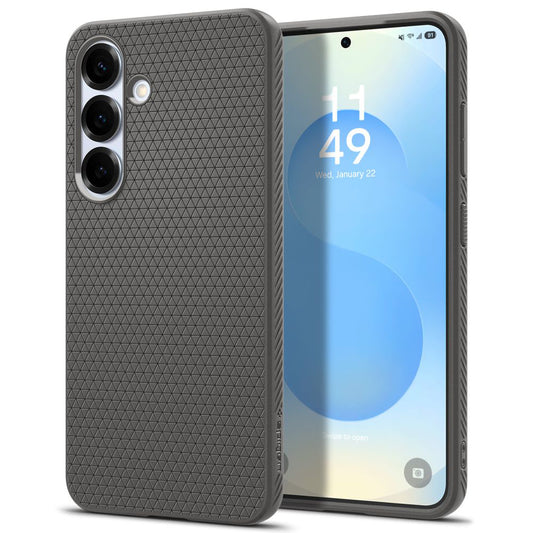 Case for Samsung Galaxy S25+ S936, Spigen, Liquid Air, Gray ACS08980