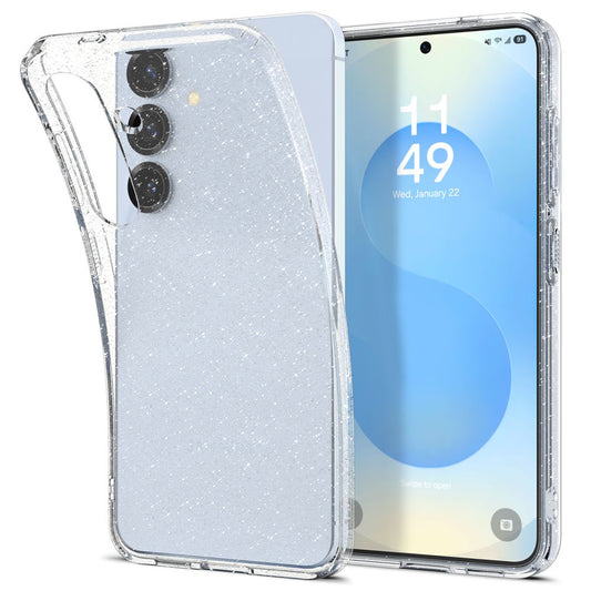 Case for Samsung Galaxy S25+ S936, Spigen, Liquid Crystal Glitter, Transparent