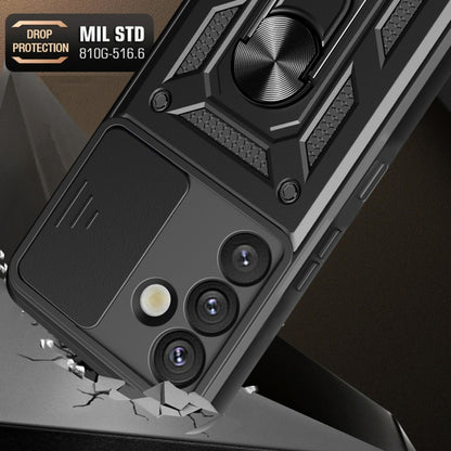 Hülle für Samsung Galaxy S25+ S936, Techsuit, CamShield, Schwarz