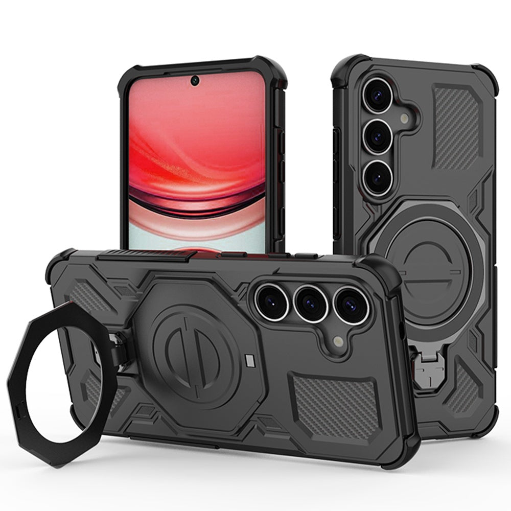 Case for Samsung Galaxy S25+ S936, Techsuit, Carbon Shield Pro, Black
