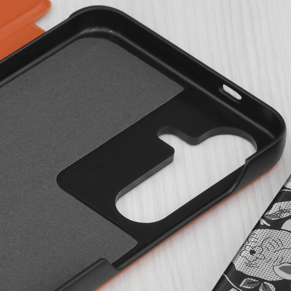 Hülle für Samsung Galaxy S25+ S936, Techsuit, eFold, Orange