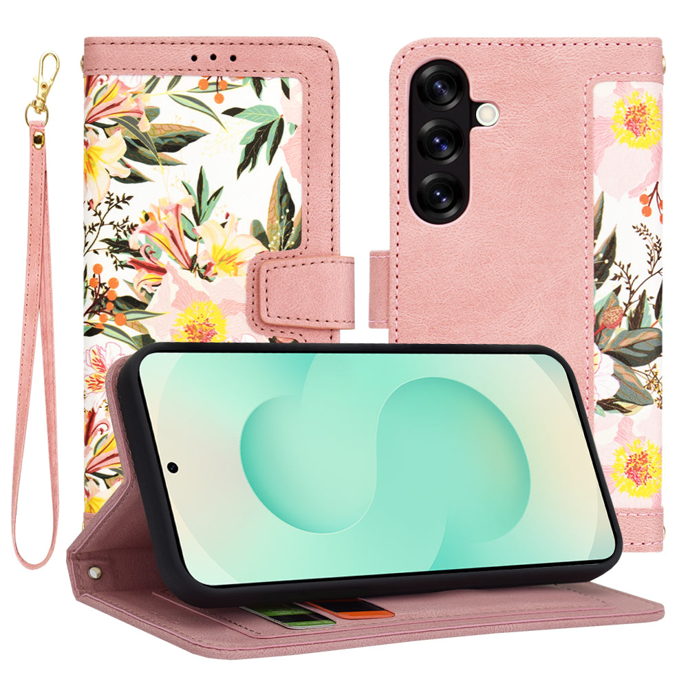 Hülle für Samsung Galaxy S25+ S936, Techsuit, FlipCraft, Rosa